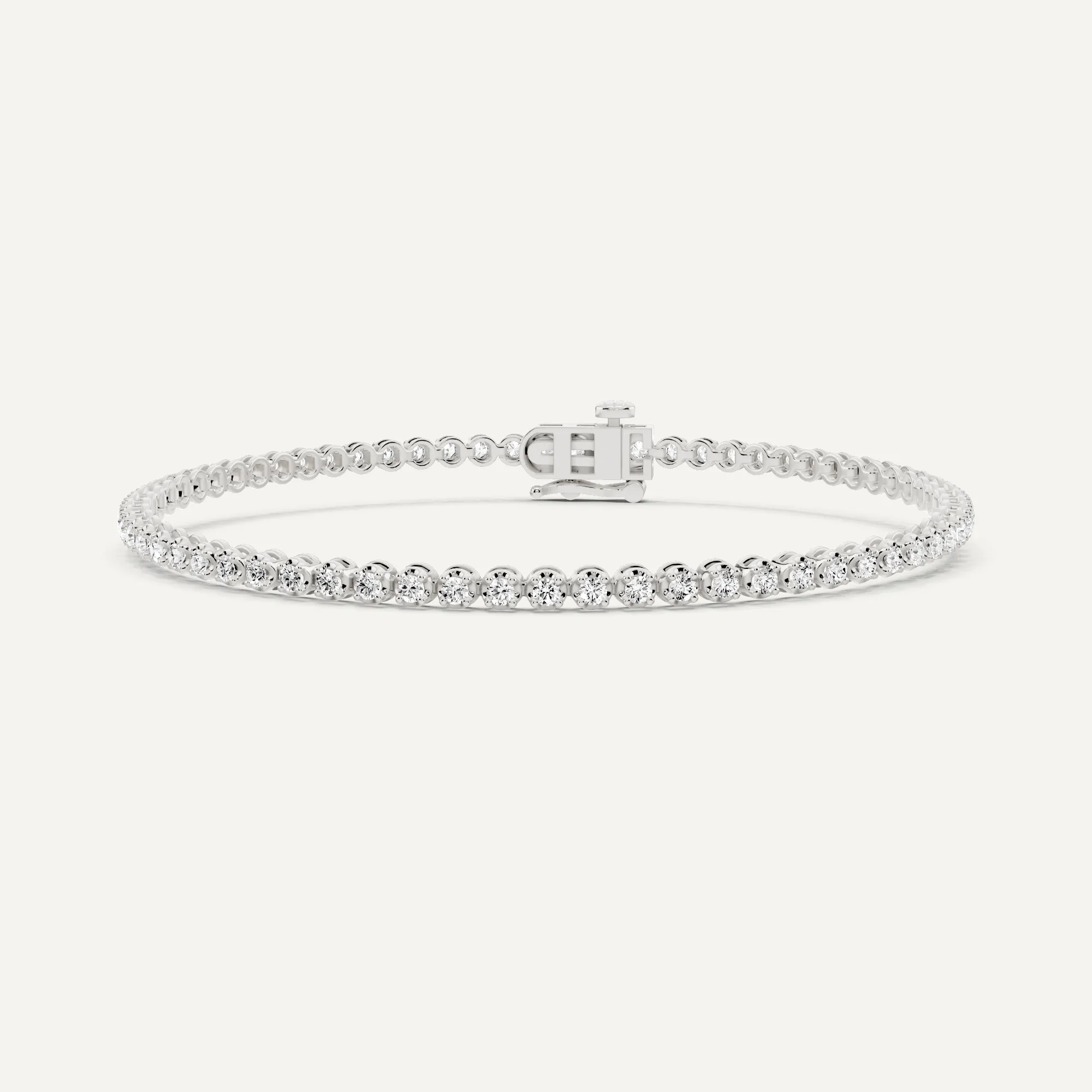 1 ctw Round Diamond Four Prong Petite Tennis Bracelet