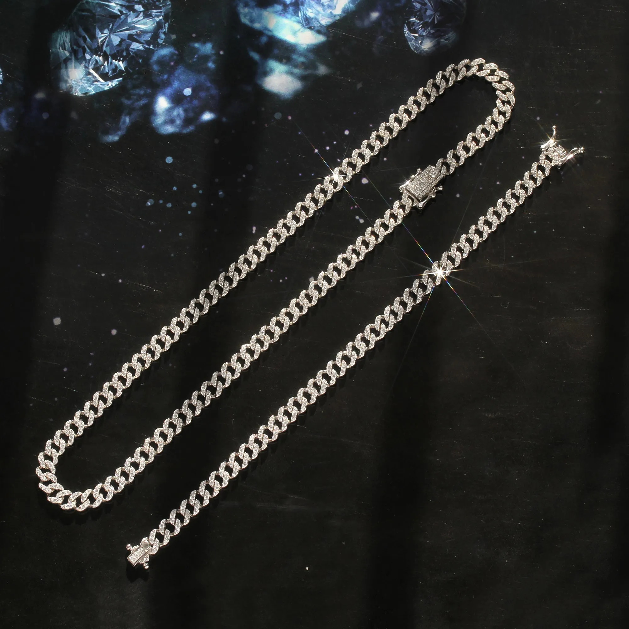 Handcrafted Brilliance: SparkleCrafter Curb Bracelet
